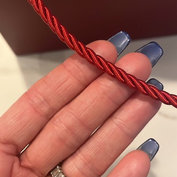 Cartier Classic Red Gift Bag 9โ x 10โ x 3.5โ w/ wrapped corded handle - Picture 8 of 10